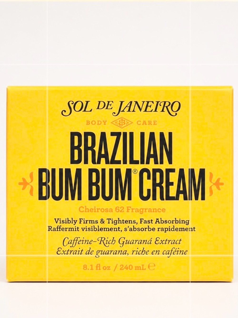 💛 NEW Sol de Janeiro Brazilian Bum Bum Cream | Cheirosa 62 (8.1 oz / 240mL)